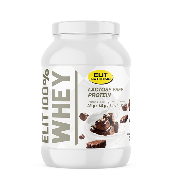 ELIT 100 % Whey Laktosefritt Proteinpulver 900 g chocolate_brownie