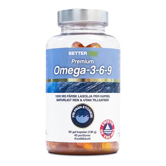 Premium Omega-3-6-9, 90 kapsler