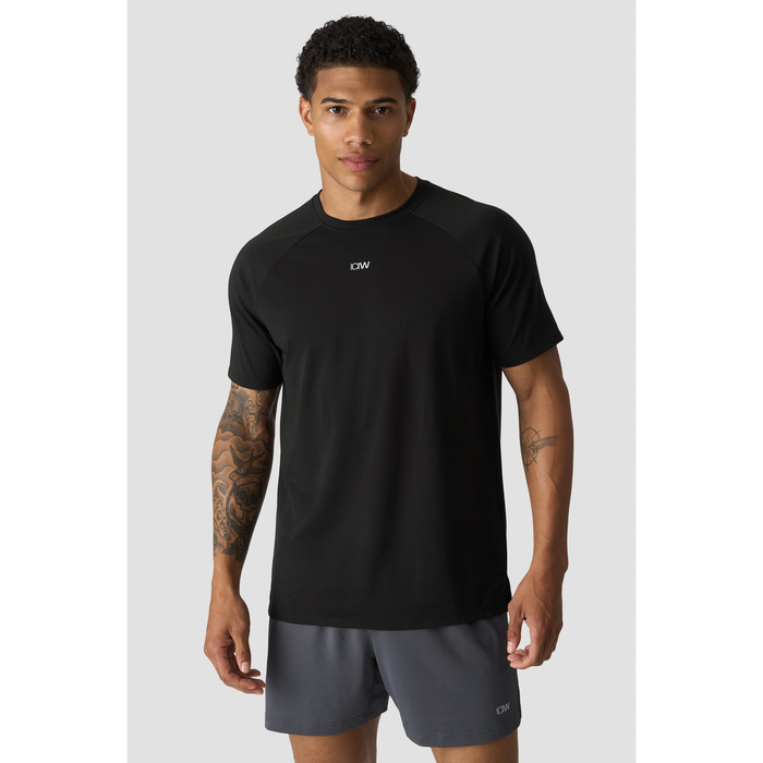 Stride Raglan T skjorte Dri Release Svart