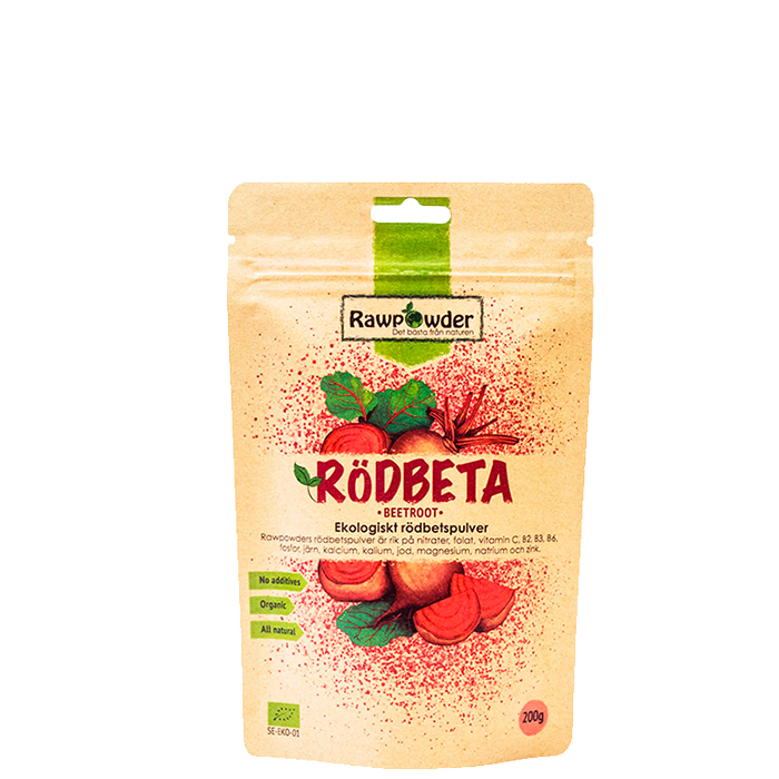 Økologisk Rødbetpulver 200 g