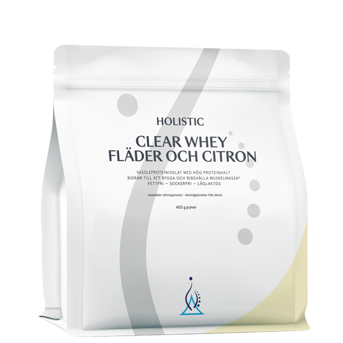 Clear Whey myseproteinisolat hylleblomst og sitron