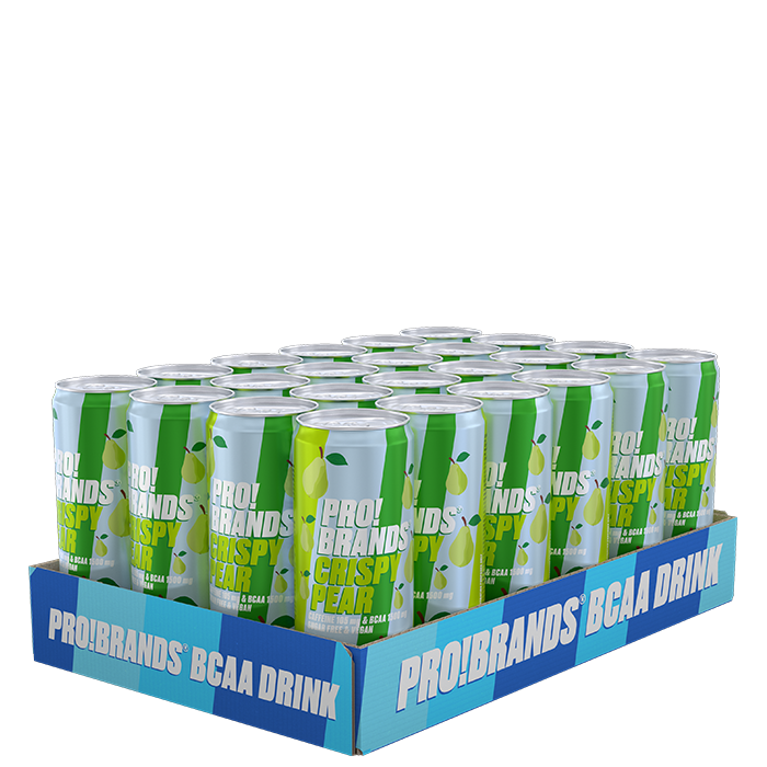 Bilde av 24 X Pro Brands Bcaa Drink, 330 Ml, Crispy Pear