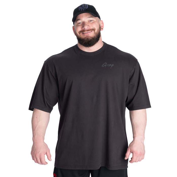 Washed T-skjorte Svart