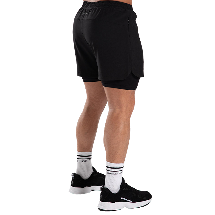 Cortez 2-i-1 Shorts, Black