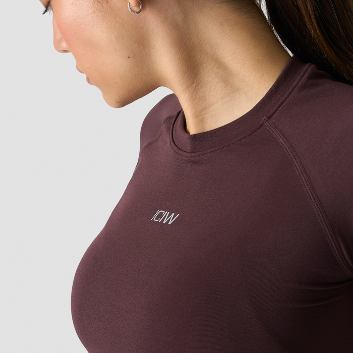 Smooth Seamless T-skjorte Brun