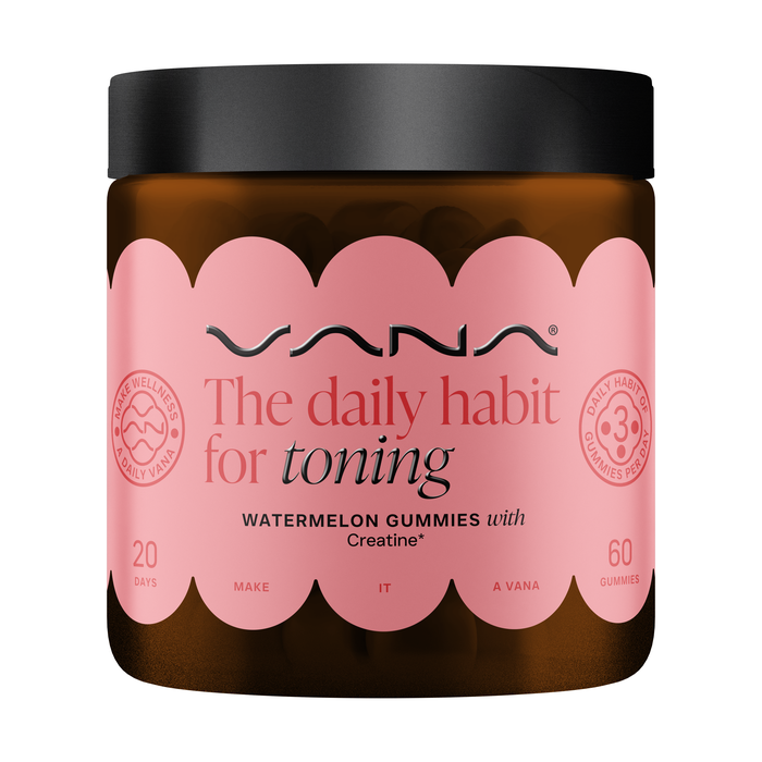 VANA Toning 60 gummies Creatine, Watermelon