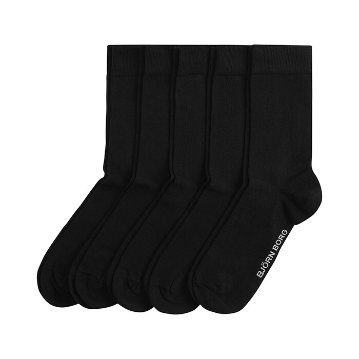Bilde av 5-pack Essential Ankle Sock, Black, 41-45