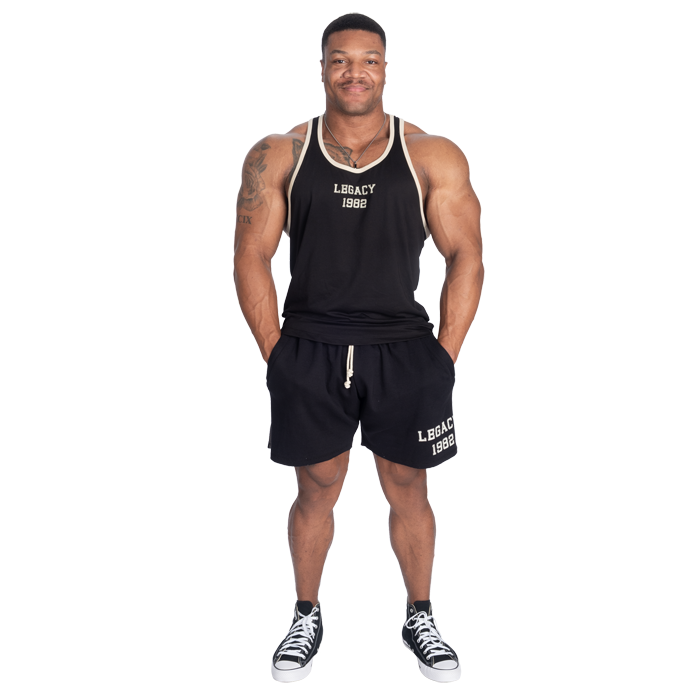 Legacy Essential T‑Back Singlet Svart Beige