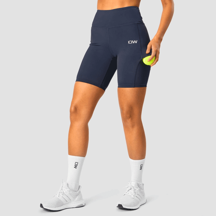 Smash Biker Shorts, Navy