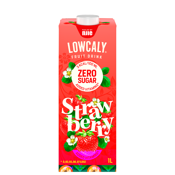 Bilde av Lowcaly Fruit Drink, 1000 Ml, Strawberry