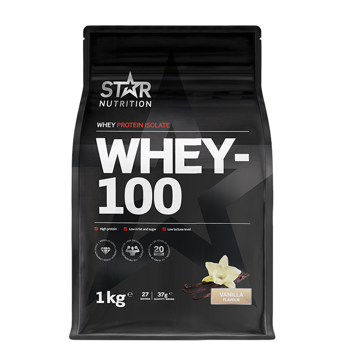 Bilde av Star Nutrition Whey 100, myseproteinisolat VANILJ