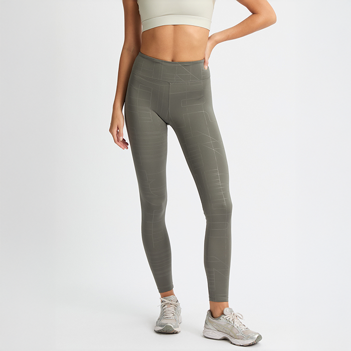 Logo Effect Emboss Tights Gr&oslash;nn