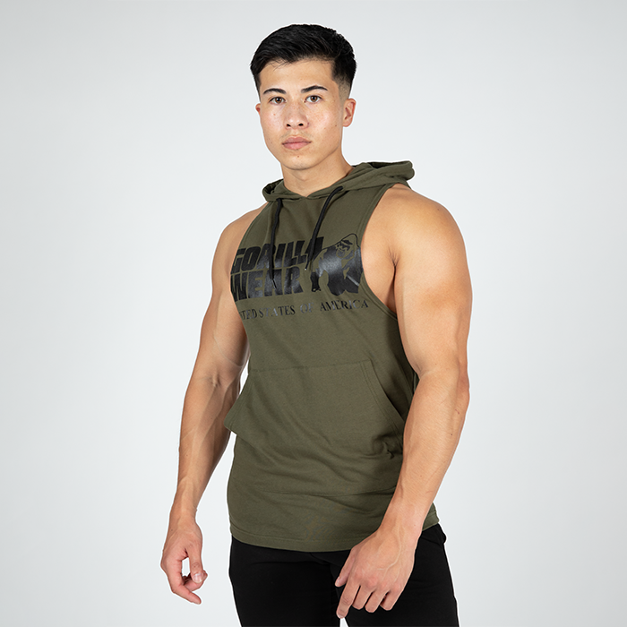 Rogers Hooded Tank Top, Army Green