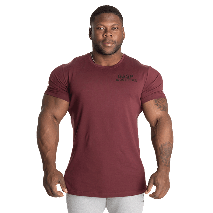 89 Classic Tapered Tee, Maroon