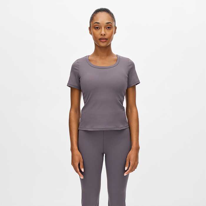 Rib Treningst‑skjorte Lilla