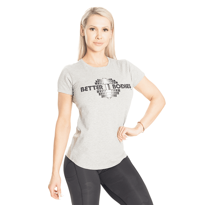 Regular Tee, Light Grey Melange