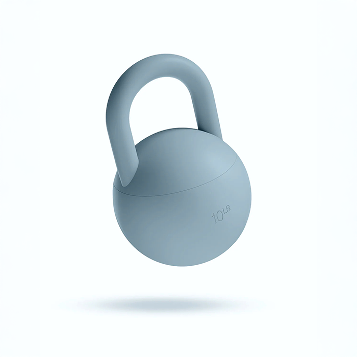 Kettlebell 10 lb 4,5 kg Bl&aring;