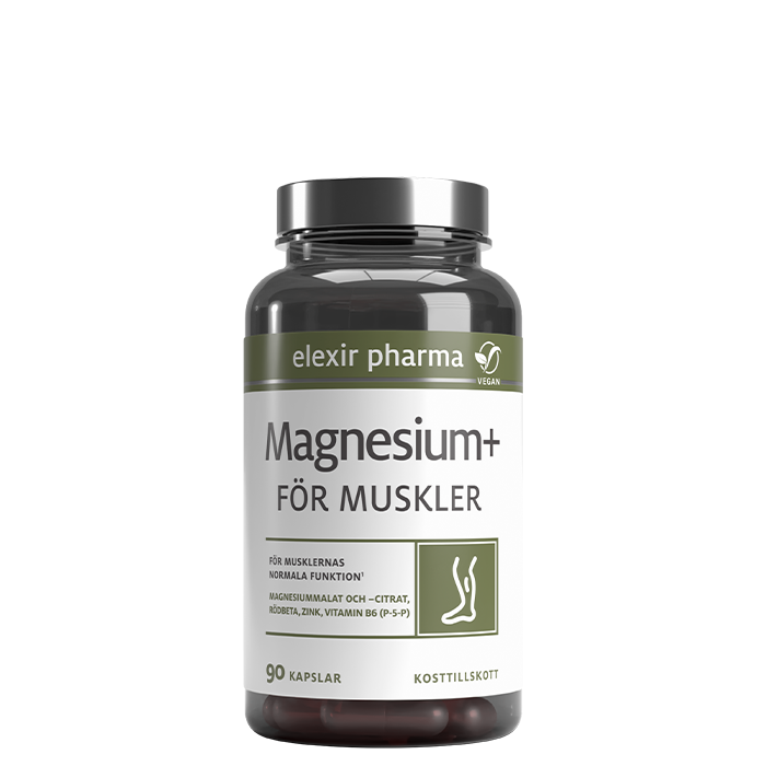 Magnesium+ for muskler 90 kapsler