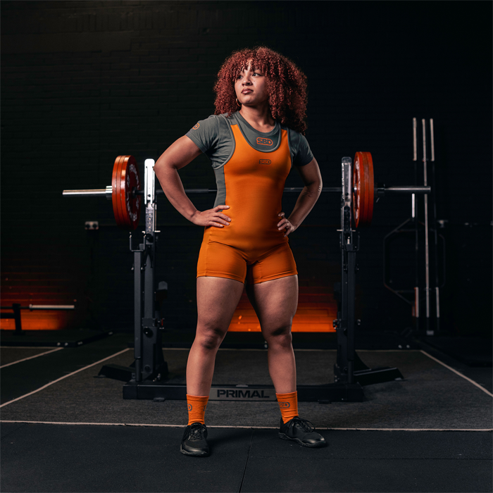 Forge Powerlifting Singlet Orange Women's