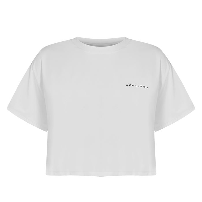 Loose Cropped Tee, White