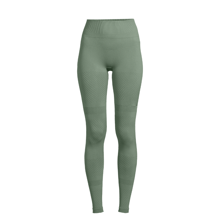 Essential Block Seamless High Waist Tights, Dusty Green