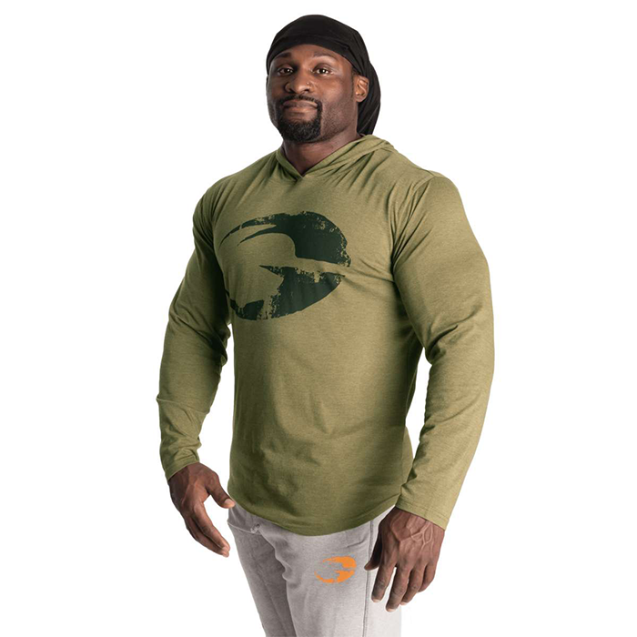 GASP Titan LS Hoodie, Army Green Melange