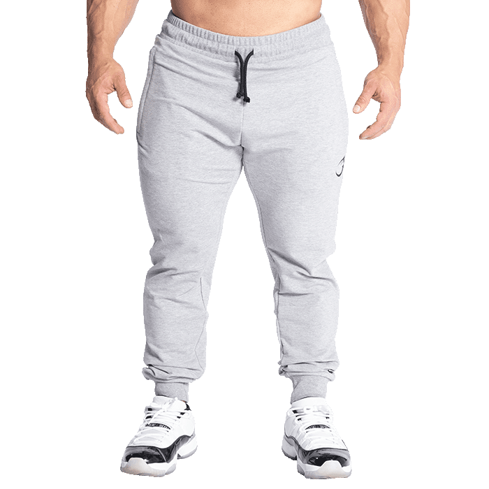 GASP Tapered Joggers, Light Grey Melange