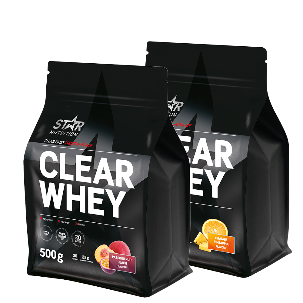 2 x Clear Whey Myseprotein 500 g