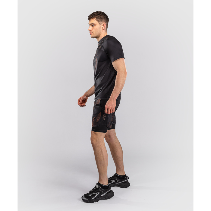 Venum NO-GI 6.0 Dry Tech T-shirt Black/Brown