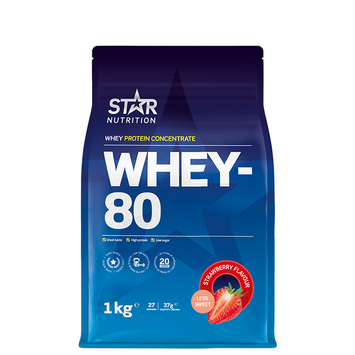 Whey-80 Myseprotein 1 kg