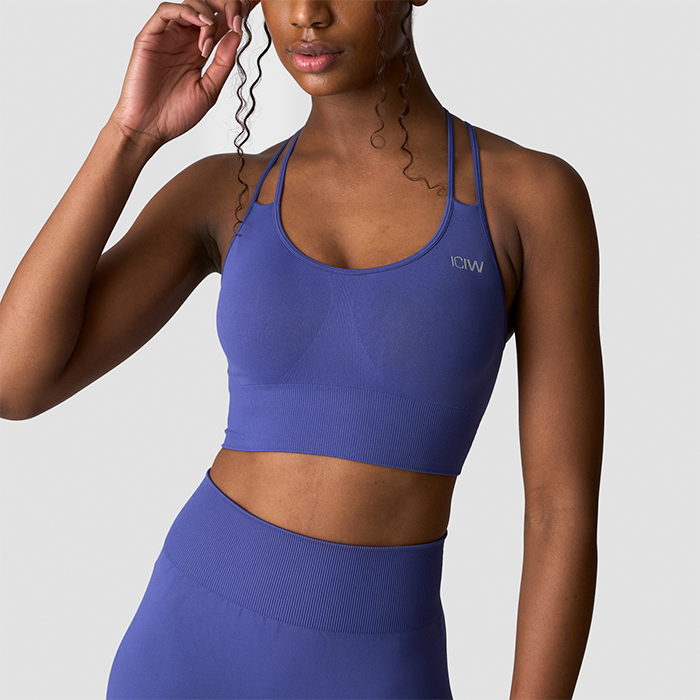 Define Seamless Sports Bra, Dark Slate Blue