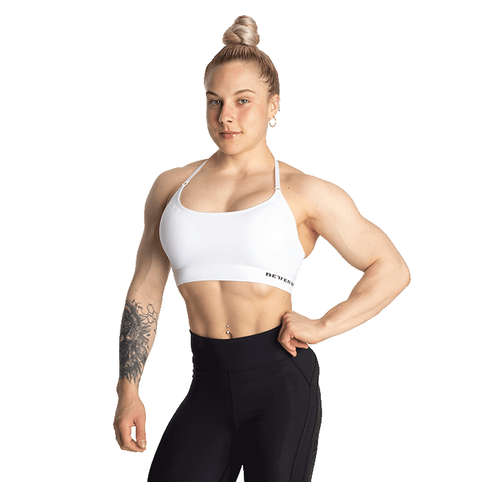 Astoria Seamless Short Bra, White