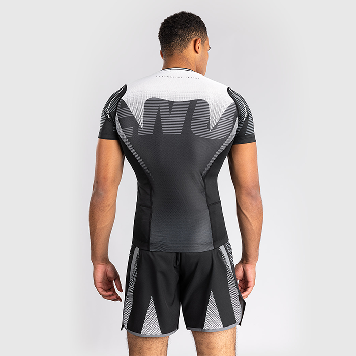 Venum Adrenaline Rashguard Kortermet Svart Gr&aring;