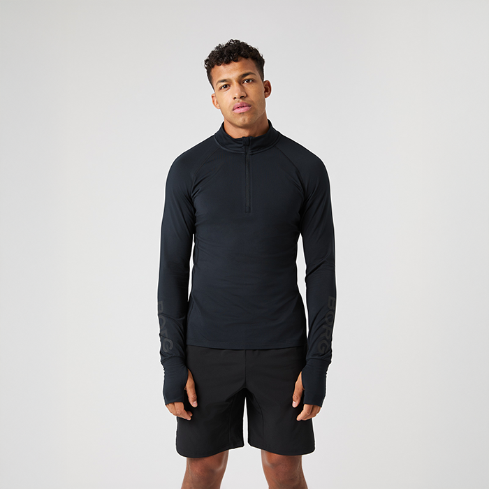 Midlayer Half‑Zip Svart