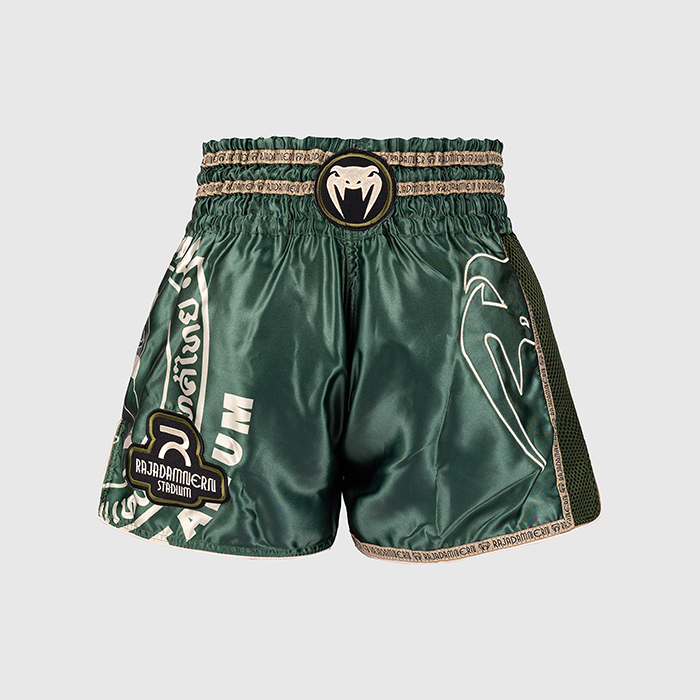 Venum Rajadamnern Muay Thai Shorts Gr&oslash;nn