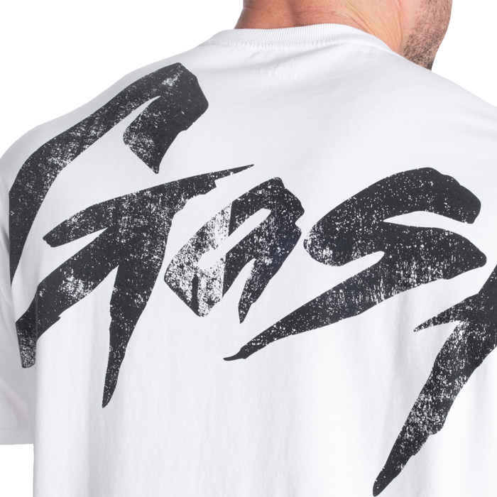 Washed T-skjorte Hvit