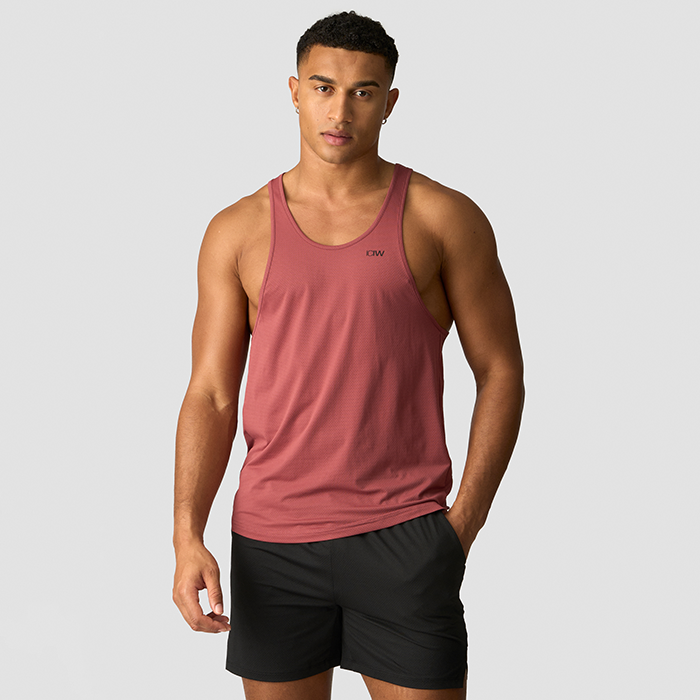 Stride Stringer Top, Brick Red