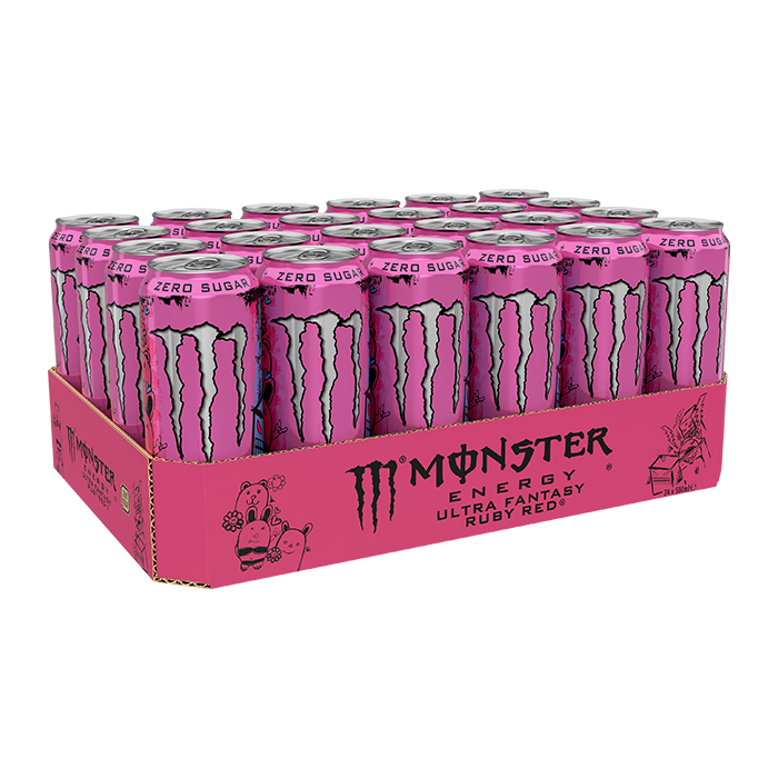 24 x Monster Energy Ultra Fantasy 50 cl Ruby Red Fantasy Ruby Red