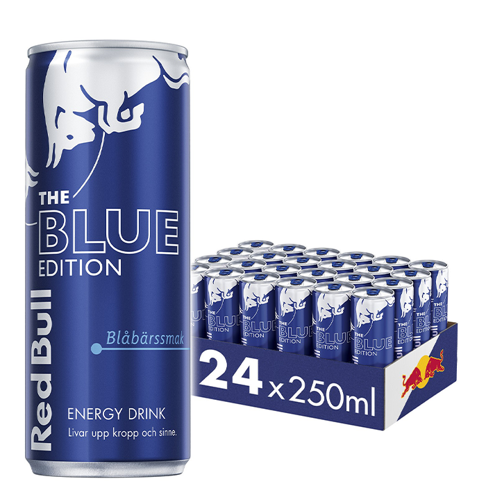 Bilde av 24 X Red Bull Energidryck, 250 Ml, Blue Edition