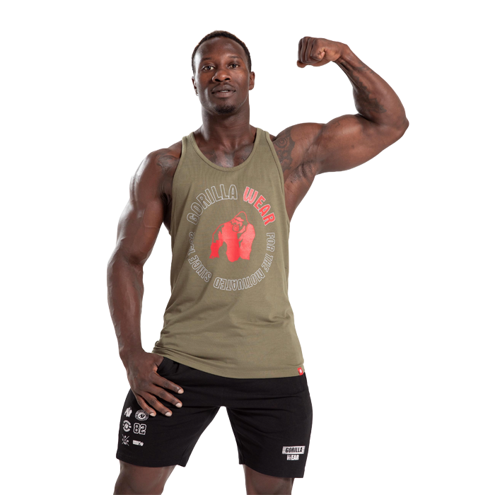 Lafayette Racerback Tank Top, Army Green