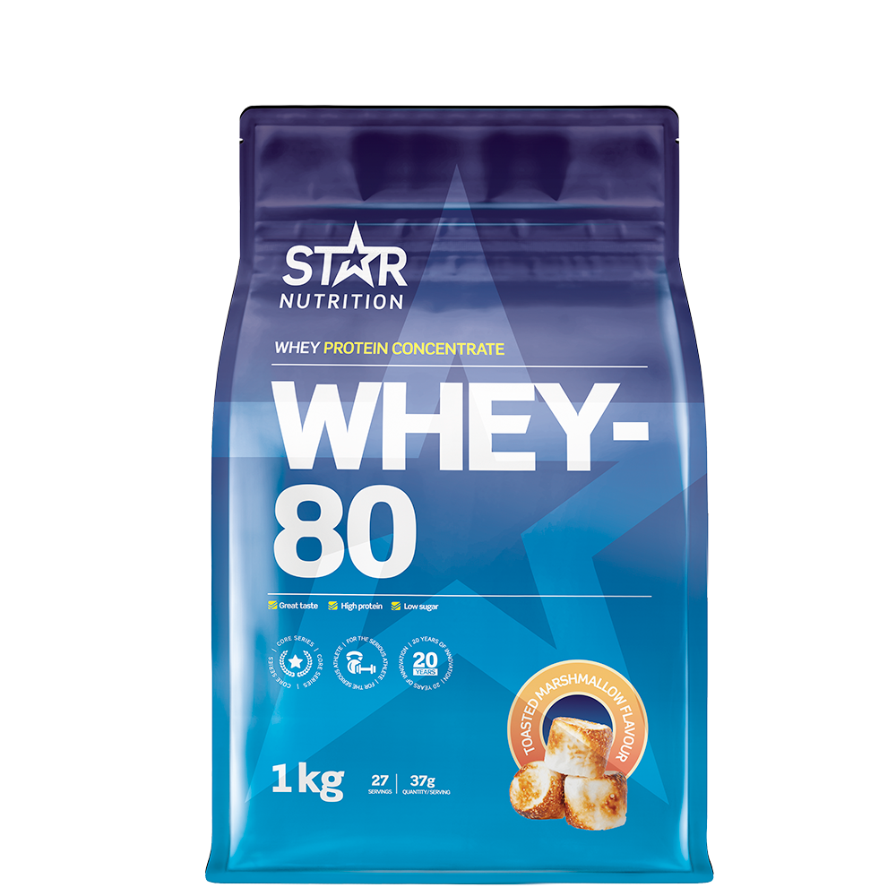 Whey-80 Myseprotein 1 kg
