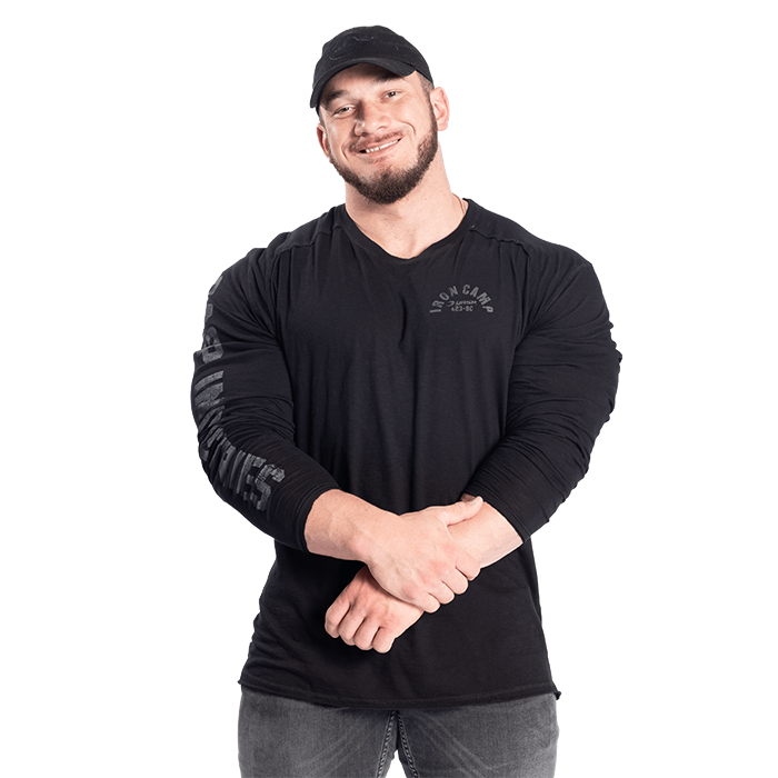 Throwback LS Tee, Black