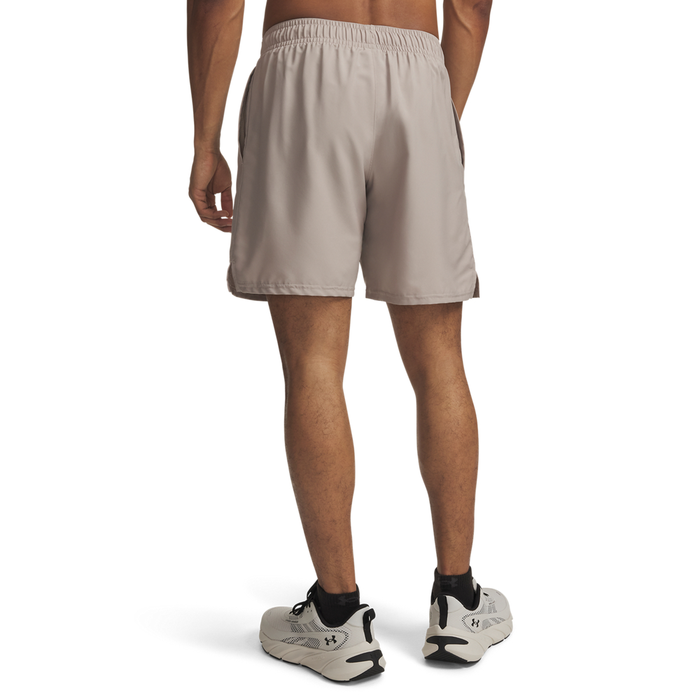UA Tech Woven Wordmark Short Timberwolf Taupe