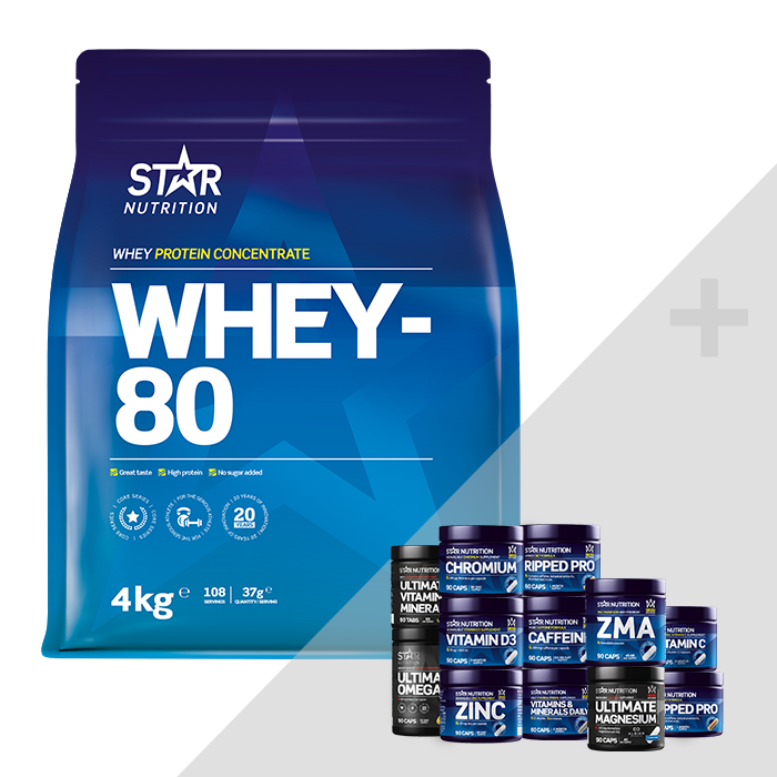 Whey-80, 4 kg + Bonus Products!