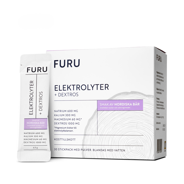 Elektrolyter + Dextros Nordiska Bär 30 stickpacks