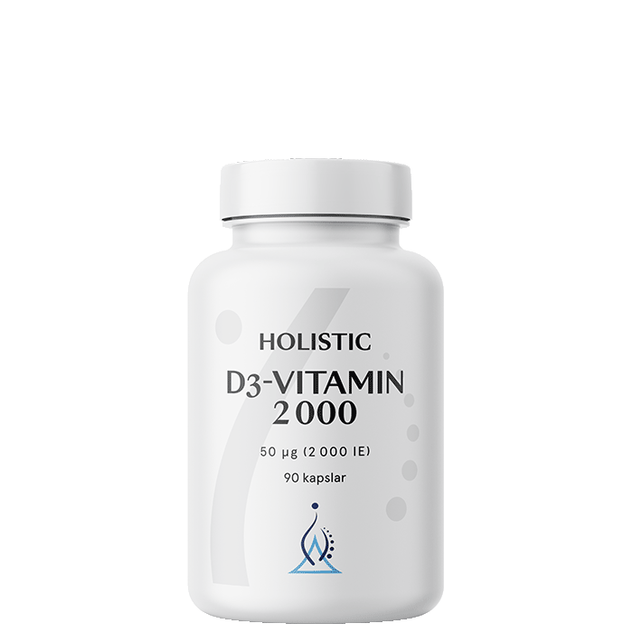D3-vitamin 2000 IE (50 µg) 90 vegetabilske kapsler