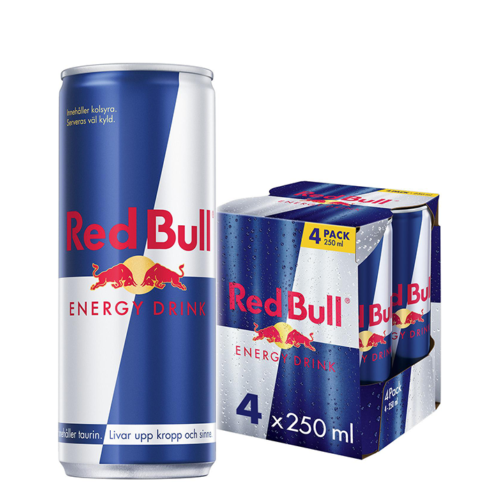 Bilde av 4 X Red Bull Energidryck, 250 Ml, Original