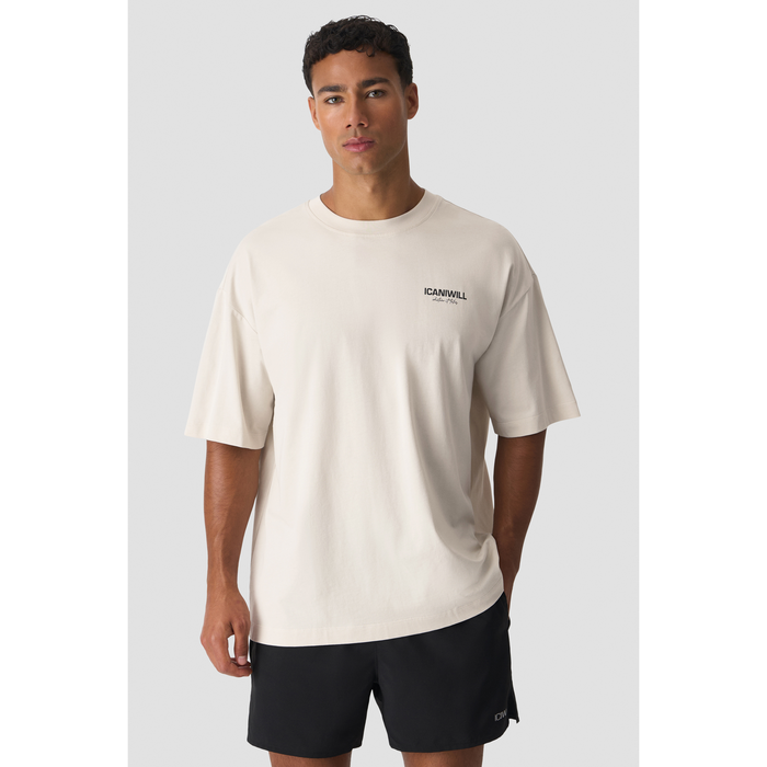 Everyday Oversized T-skjorte Lys Beige