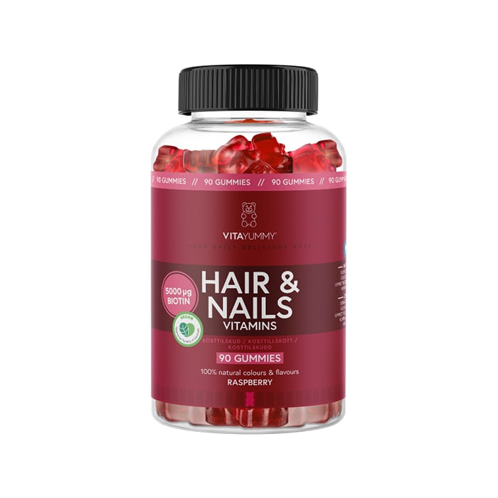 Hair & Nails Vitaminer Bringeb&aelig;r 90 stk Gummies