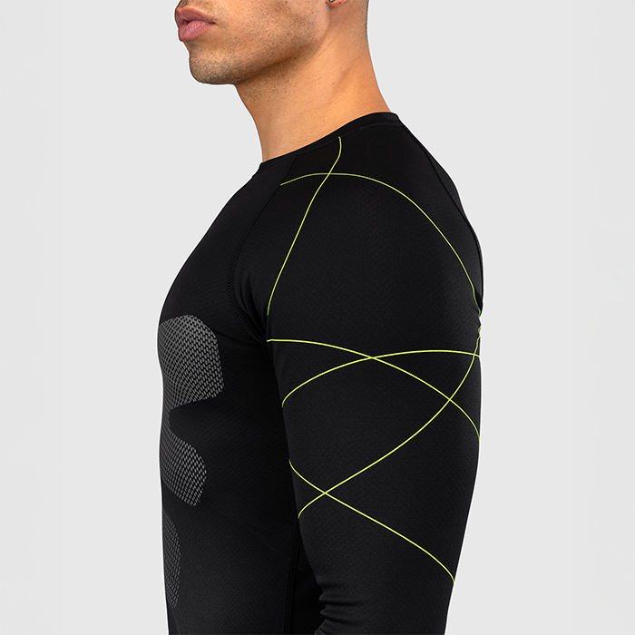 Training Camp 4.0 Rashguard Langermet Svart Gr&oslash;nn